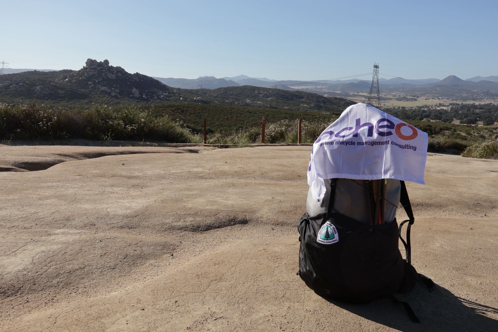 Drapeau Syncheo sur le trail