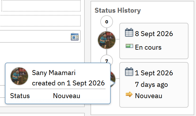 Kompakter Tooltip mit deaktiviertem enableDetailedHistory